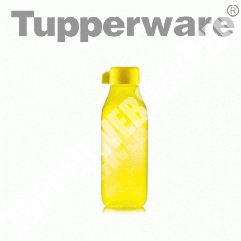 Tupperware Öko Palack 500 ml Sárga szögletes sima kupakos