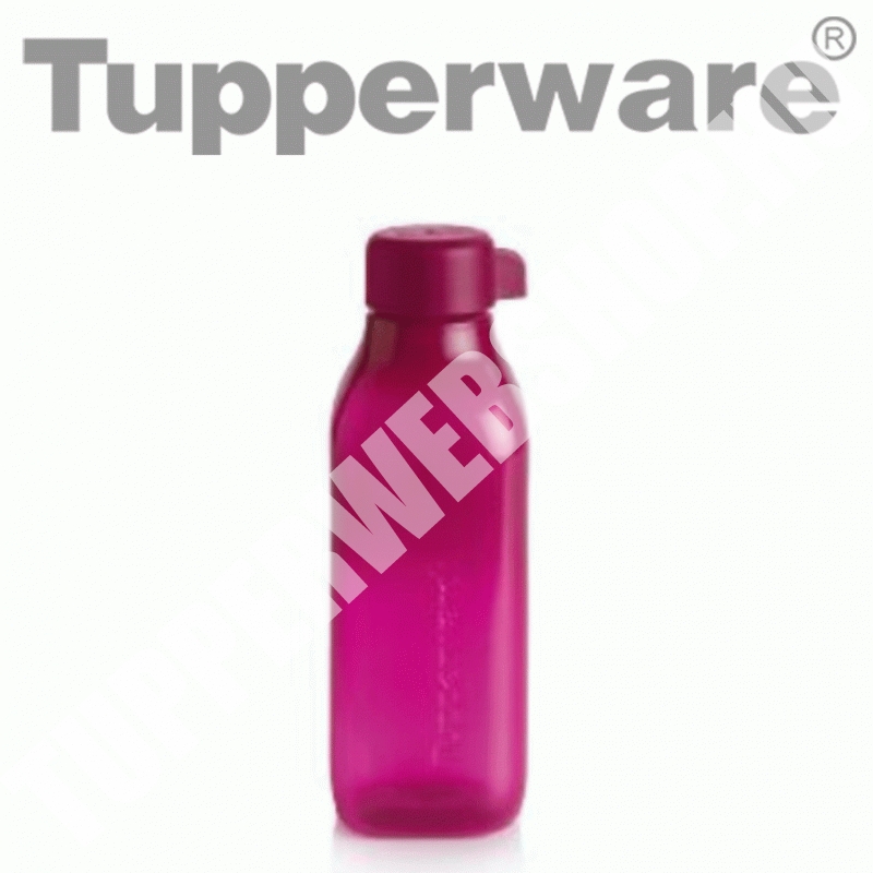 Tupperware Öko Palack 500 ml Pink szögletes sima kupakos
